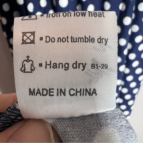 Euovmy Women's Sleeveless Dress Casual Loose Summer Maxi with Polka Dot Size S - Picture 11 of 12